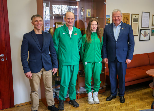Anykščių rajono savivaldybėje išlydėta olimpietė Eglė Savickaitė