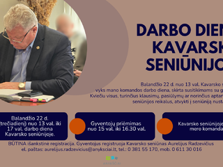 Jūsų balsas svarbus: Susitikime pasikalbėti apie Kavarską!