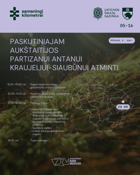 KVIEČIAME PRISIJUNGTI PRIE „SAMANINGI KILOMETRAI“ IŠŠŪKIO
