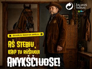 Ar jau esate susipažinę su „Žaliojo taško“ Šiukšlių šerifu?