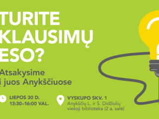 ESO kviečia Anykščių gyventojus ir verslą į gyvas konsultacijas