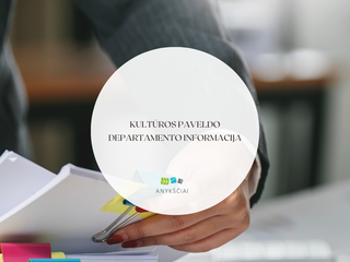 KULTŪROS PAVELDO DEPARTAMENTO PRIE KULTŪROS MINISTERIJOS INFORMACIJA