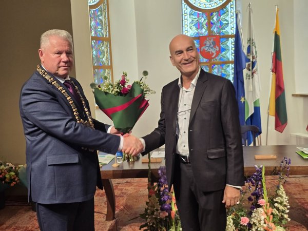 Anykščių rajono savivaldybės Garbės piliečio vardas suteiktas Sauliui Filipavičiui
