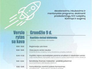 Verslo akceleravimo programos renginys jauniems verslams