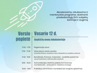 VERSLO POPIETĖ ANYKŠČIUOSE