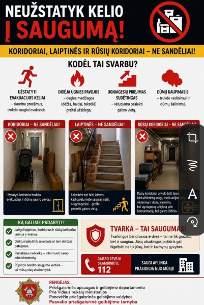 Daugiabučių „užmirštos“ zonos: kodėl koridoriai, laiptinės ir rūsiai neturi tapti sandėliais