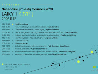 „Necentrinių miestų forumas“ trečią kartą sugrįžta į Anykščius