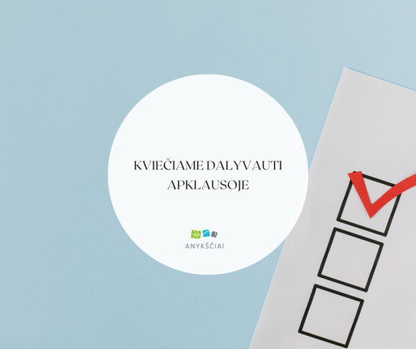 KVIEČIAME DALYVAUTI APKLAUSOJE