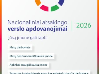 NACIONALINIAI ATSAKINGO VERSLO APDOVANOJIMAI 2026