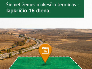 Iki lapkričio 16 d. Utenos apskrities žemės savininkai turi sumokėti 2,7 mln. eurų 
